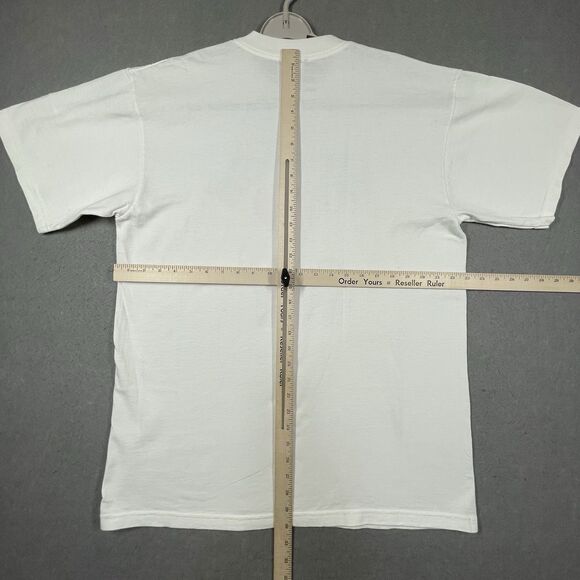 Vintage Oregon Love New York T Shirt White Large 100% Heavy Cotton Made in USA - Picture 5 of 6